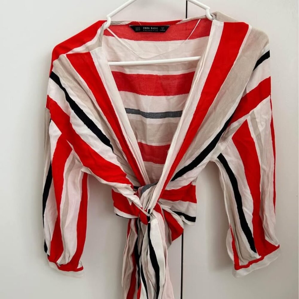 Zara wrap top